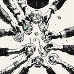 Hand-Drawn Drink Celebration Artwork