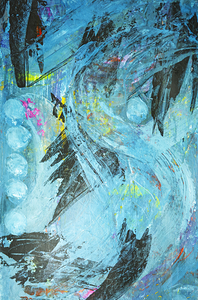 CONTENTMENT Abstract in Blue II 20240315