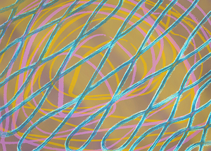 Blue Twist with Gold 