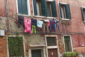 Cloth Drying in Venice Italy