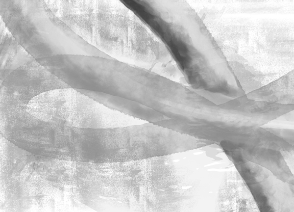 Grey  Loops Abstract II Print