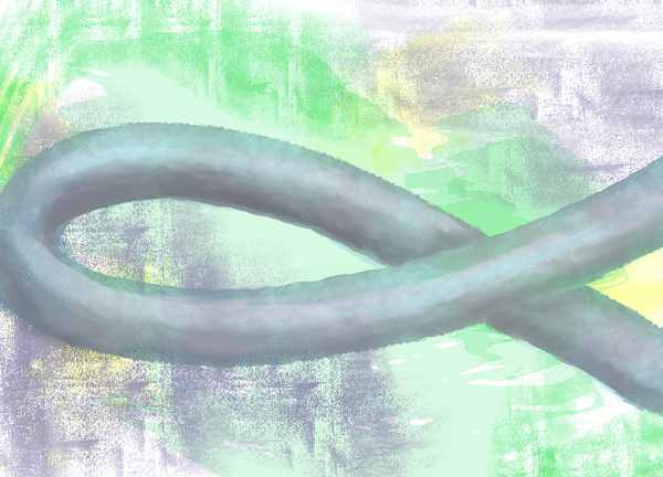 Purple Loop Abstract  Print