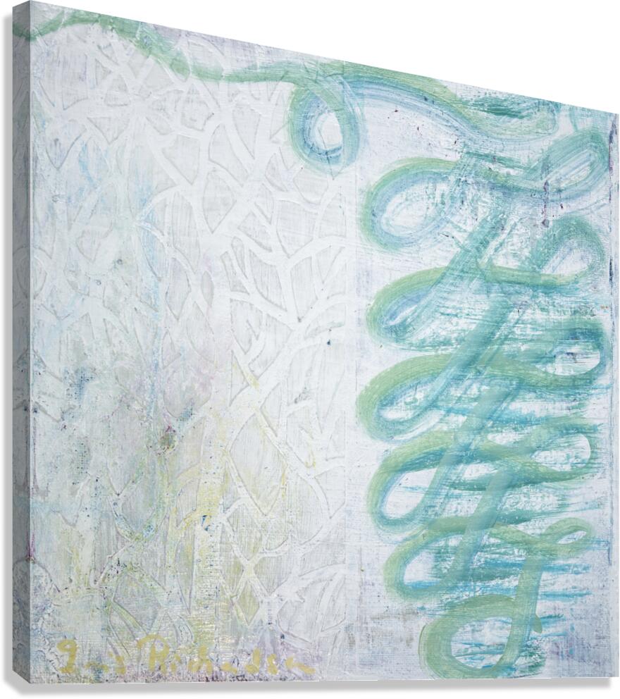 Abstract White and Blue 1 Canvas Print