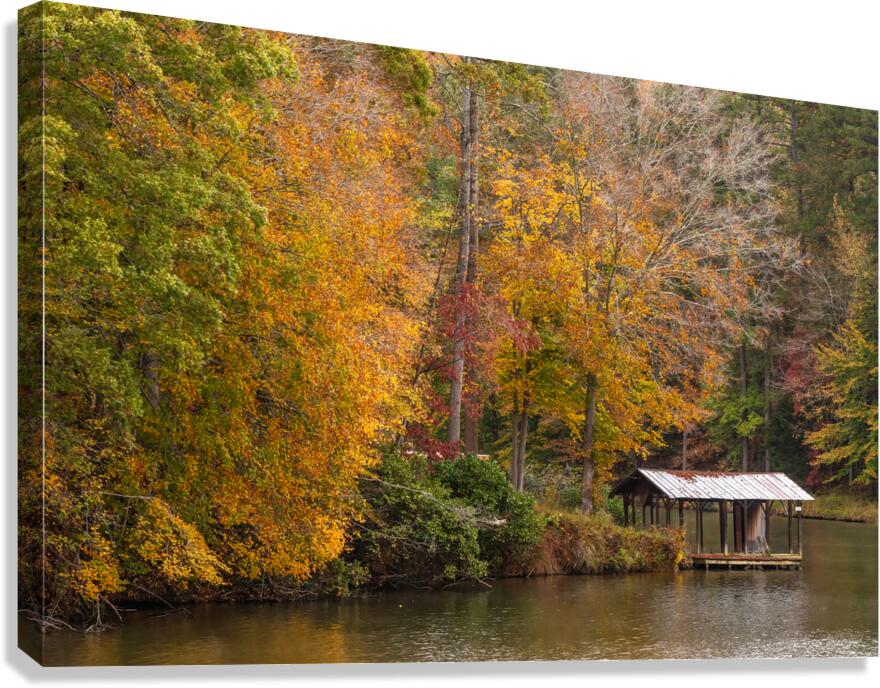 Fall at Hyco Lake Canvas Print