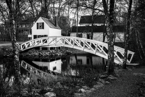 Footbridge Reflections Print