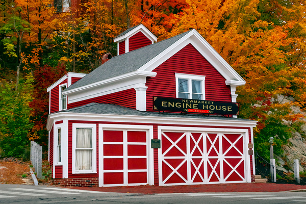 Autumn Engine House Print