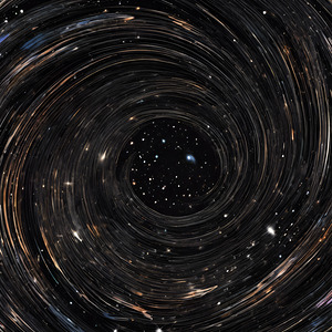 Cosmic swirl of stars and galaxies 