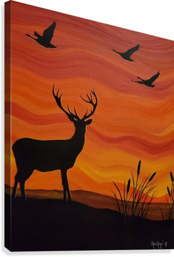 End Of Day Canvas Print