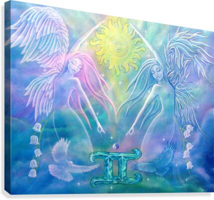 Gemini Angels Canvas Print