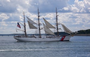 USCGC Eagle in Boston Harbor