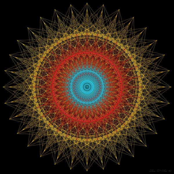 3 Color Lacework Print