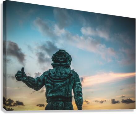 Iron Diver Canvas Print