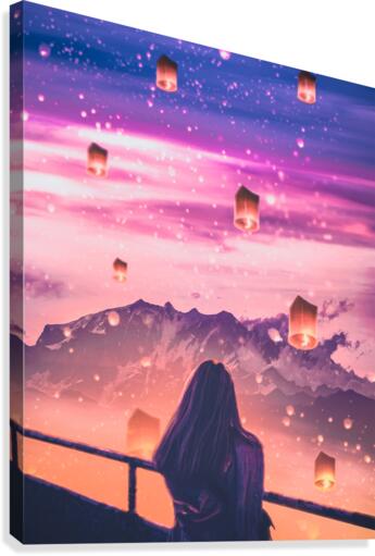 Paper Lanterns Canvas Print