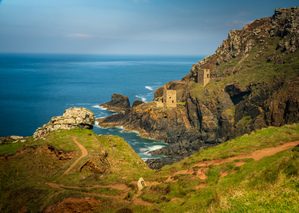Long duration image of the ruins at Botallack tin mine