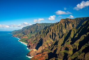 Na Pali coastline on Kauai