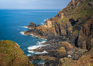 Long duration image of the ruins at Botallack tin mine
