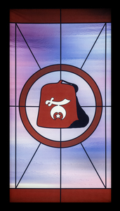 Stained glass window for the order of the Shriners