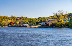 The small town of Louisiana MO on the banks of the Mississippi R