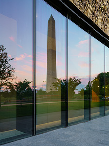 Reflection of Washington in African American Museum