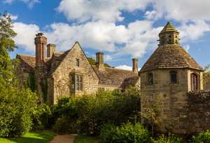 Historic british stately home with walled garden