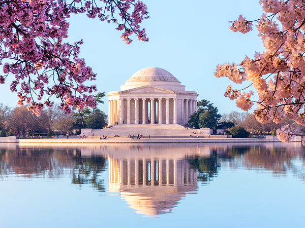 Beautiful early morning Jefferson Memorial Print