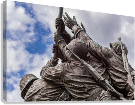 Detail of Iwo Jima Memorial in Washington Canvas Print