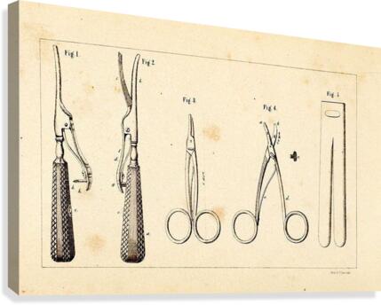 Circumcision instruments Canvas Print