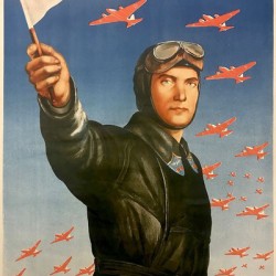 Soviet aviation poster