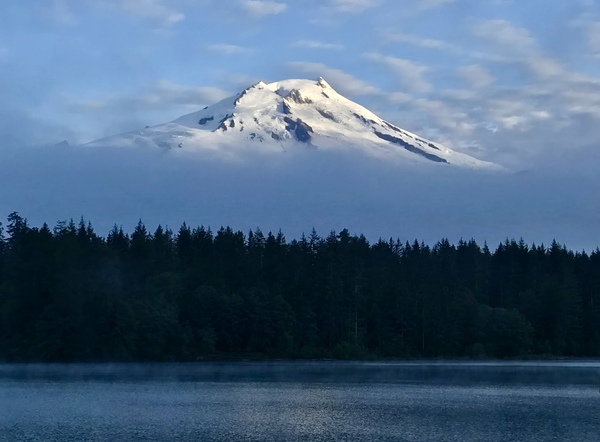 Above The Clouds - Mount Baker by Lou Toni Photography