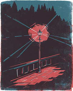 streetlight path