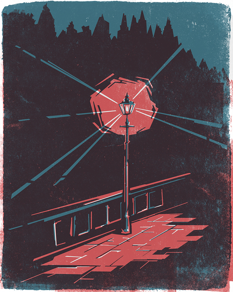 streetlight path Print