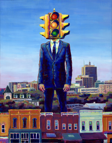 Traffic Man Print
