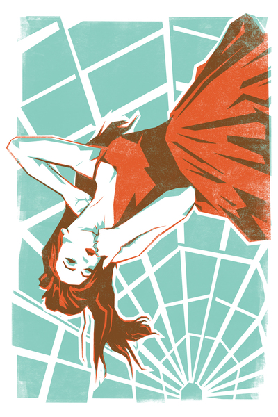 Web Girl Print