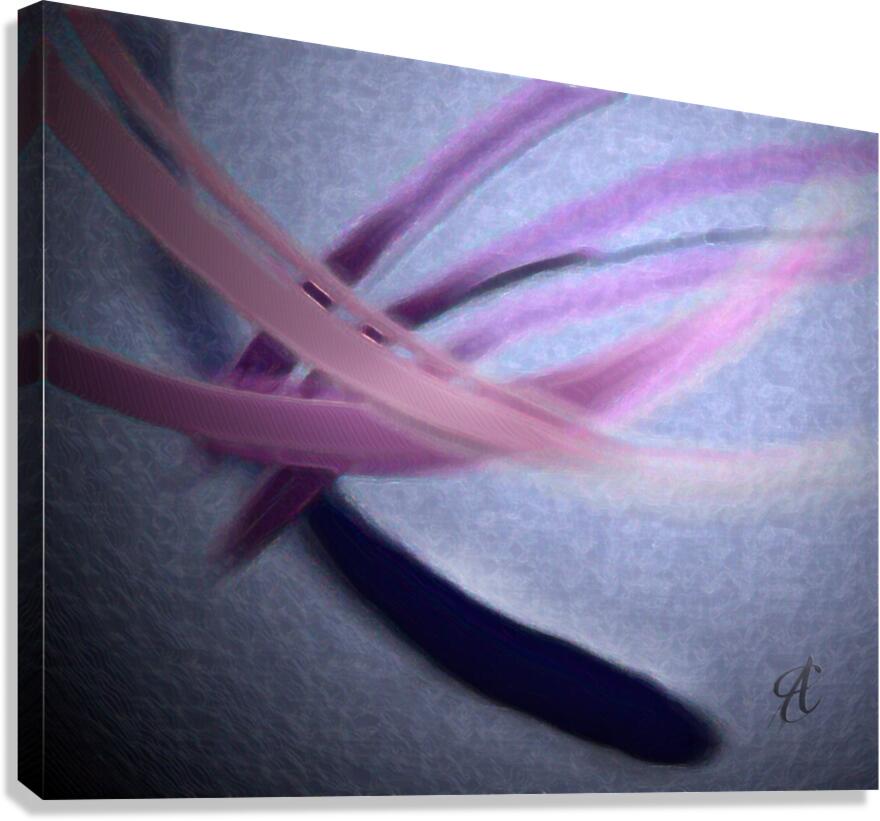 feather strokes Canvas Print