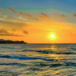 Sunrise on the ocean