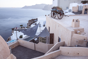 santorini oia background