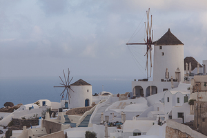santorini oia background