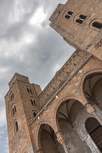 Cathedral of Cefalu view from below.