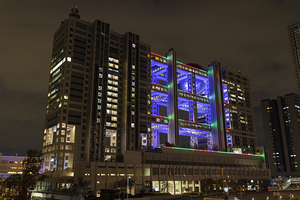The fuji television building in tokyo