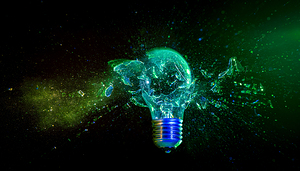 abstract light bulb background