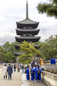 famous wooden five storied pagoda of tō ji