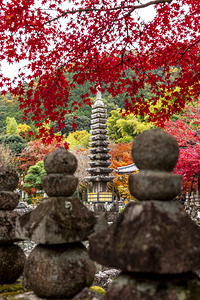 detail of the Adashino Nenbutsuji temple 