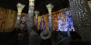 show of Christ projections in the Theodosius Cistern 
