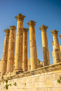 architectural ruins in the citadel of Amman 