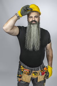 worker with tool belt 