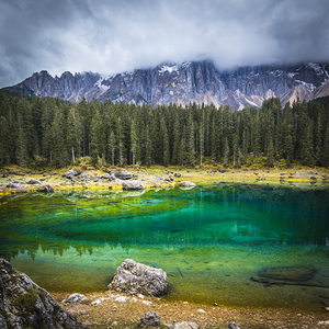 carezza lake in italy