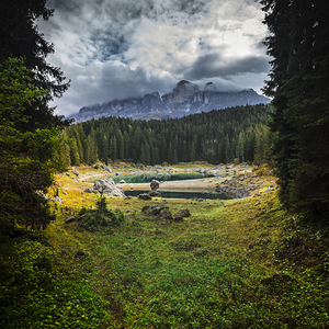 carezza lake in italy