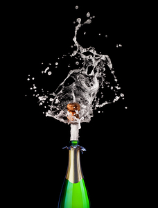 popping champagne