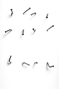 crooked nails background