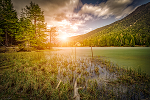 dobbiaco lake panorama
